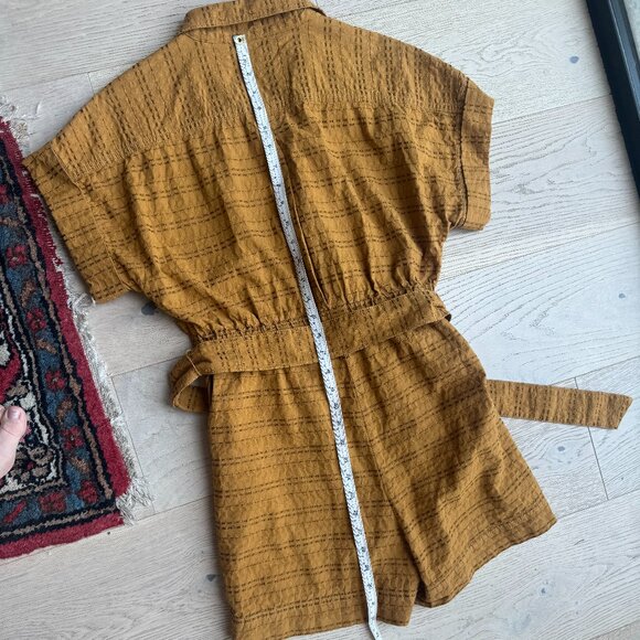 Madewell Tan Button-Front Jumpsuit - Picture 10 of 16